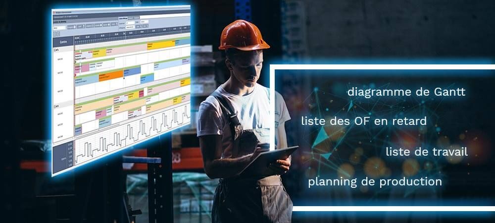 logiciel MES ordonnancement management visuel